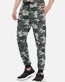 Shop Men's Green Camouflage Printed Relaxed Fit Joggers-Design