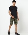 Shop Men's Green Camouflage Shorts-Full