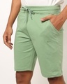 Shop Men's Green Casual Shorts-Full