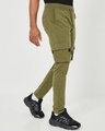 Shop Men's Green Casual Track Pants-Front