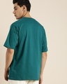 Shop Men's Green Chicago Typography Oversized T-shirt-Full