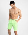 Shop Men's Green Chino Shorts-Full
