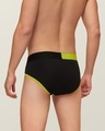 Shop Pack of 3 Men's Green Color Block Dualist Antimicrobial Micro Modal Briefs-Full