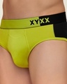 Shop Pack of 3 Men's Green Color Block Dualist Antimicrobial Micro Modal Briefs
