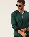 Shop Men's Green Color Block 
Jacket-Full
