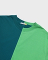 Shop Men's Green Color Block Plus Size Oversized T-shirt