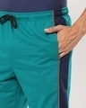 Shop Men's Green Color Block Shorts