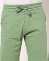 Shop Men's Green Color Block Shorts-Full