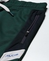 Shop Men's Green Color Block Slim Fit Shorts