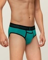 Shop Pack of 3 Men's Green Vibe Antimicrobial Micro Modal Briefs-Design