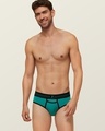 Shop Pack of 3 Men's Green Vibe Antimicrobial Micro Modal Briefs
