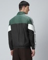Shop Men's Green & Black Color Block Windcheater Jacket-Design