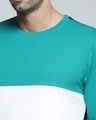 Shop Men's Green Colourblocked T-shirt