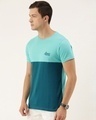 Shop Men's Green Colourblocked T-shirt-Design