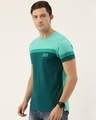 Shop Men's Green Colourblocked T-shirt