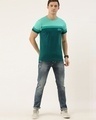 Shop Men's Green Colourblocked T-shirt