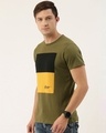 Shop Men's Green Colourblocked T-shirt-Design