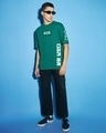 Shop Men's Green Contestants Graphic Printed Oversized T-shirt