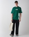 Shop Men's Green Contestants Graphic Printed Oversized T-shirt