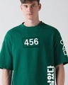 Shop Men's Green Contestants Graphic Printed Oversized T-shirt