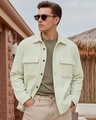 Shop Men's Green Corduroy Jacket-Front