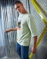 Shop Men's Green Sensei Graphic Print Oversized T-shirt-Design