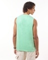 Shop Men's Green Create Good Stories Graphic Printed Oversized Vest-Design