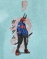 Shop Men's Green Cyber Samurai Graphic Printed Oversized Hoodies