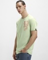 Shop Men's Green Cyber Samurai Graphic Printed T-shirt-Design