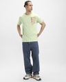 Shop Men's Green Cyber Samurai Graphic Printed T-shirt-Full
