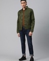 Shop Men's Green Denim Jacket-Full