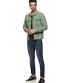 Shop Men's Green Denim Jacket-Full