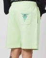 Shop Men's Green Embroidered Shorts