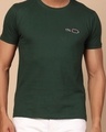 Shop Men's Green Embroidered T-shirt