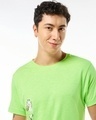 Shop Men's Green Exercising Garfield Graphic Printed T-shirt