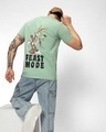 Shop Men's Green Feast Mode Graphic Printed T-shirt-Front