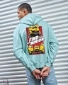 Shop Men's Green Find Your Inner Minion Graphic Printed Oversized Hoodies-Front