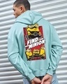 Shop Men's Green Find Your Inner Minion Graphic Printed Oversized Hoodies-Front