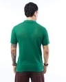 Shop Men's Green Textured Flatknit Polo T-shirt-Design