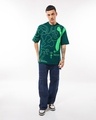 Shop Men's Green Flex Graphic Printed Oversized T-shirt