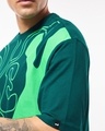 Shop Men's Green Flex Graphic Printed Oversized T-shirt