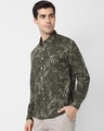 Shop Men's Green Floral Printed Shirt-Design