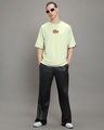 Shop Men's Fog Green Coconut Graphic Printed Oversized T-shirt