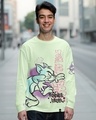 Shop Men's Green Frenemies Forever 02 Graphic Printed Oversized T-shirt-Front
