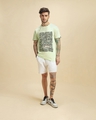 Shop Men's Green Friends Dialogues Graphic Printed T-shirt-Full