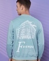 Shop Men's Harbor Gray Friends Forever Graphic Printed Sweatshirt-Front