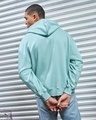 Shop Men's Green Game Over Minimal Graphic Printed Oversized Hoodies-Full
