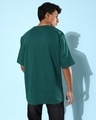 Shop Men's Green Graphic Printed Oversized T-shirt-Full