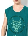 Shop Men's Green Graphic Printed Oversized Vest