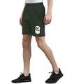 Shop Men's Green Graphic Printed Shorts-Front